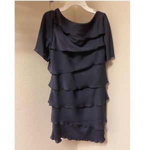 Ruffle dress, navy color and brand new